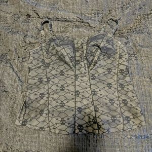 Skull Lace Corset Top